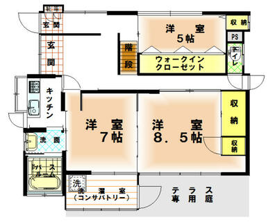 １階間取り