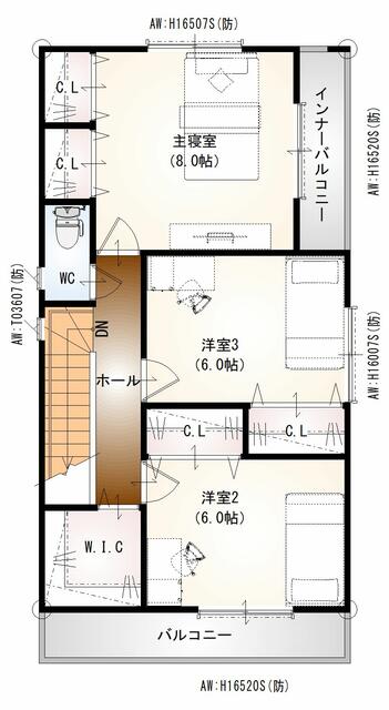 物件画像 北九州市若松区 老松２丁目 (若松駅) 2階建 4LDK