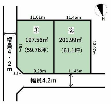 ２区画あります
