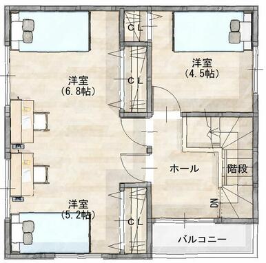 ２階平面図