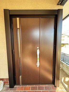 「玄関」玄関ドア新品交換済み