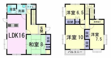各居室6帖以上！リビングに隣接した和室あります♪収納も各所にたっぷり◎