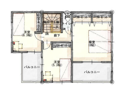 ２階間取り図