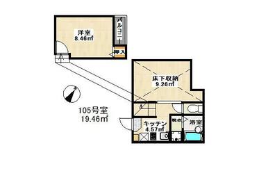 掲載写真は105号室です。