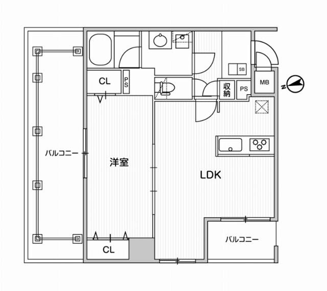 Weave Base OMORI 7階 1LDK 品川区の新築貸マンションの