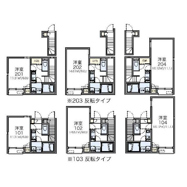 代表的な間取のため実際の間取とは異なる場合があります