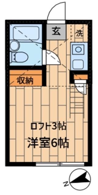 ロフト中原２ ２０２ ワンルーム