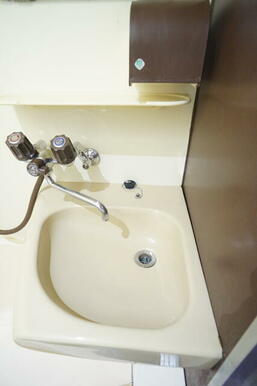 洗面台も付いているのでお出掛け準備らくらくです♪