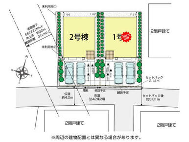 さいたま市北区盆栽町2期2棟　区画図