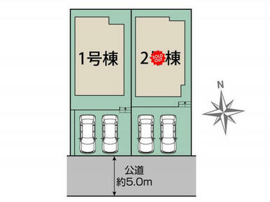 仙台市泉区泉ケ丘4丁目2棟 区画図