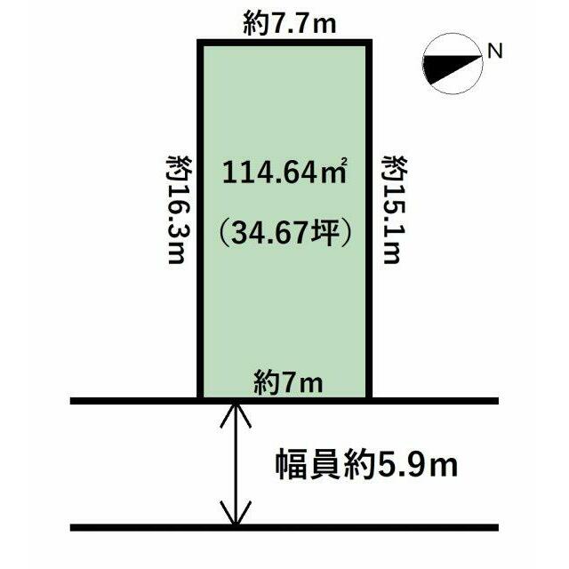 前面道路は融雪装置付き！