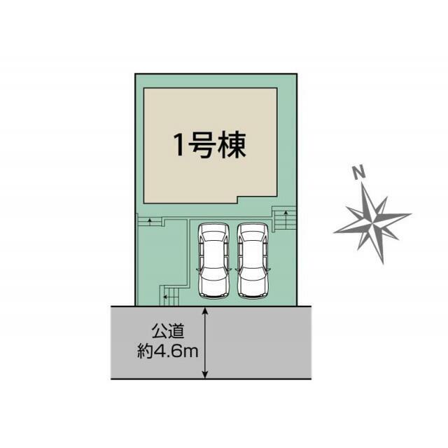 厚木市まつかげ台2期1棟　区画図