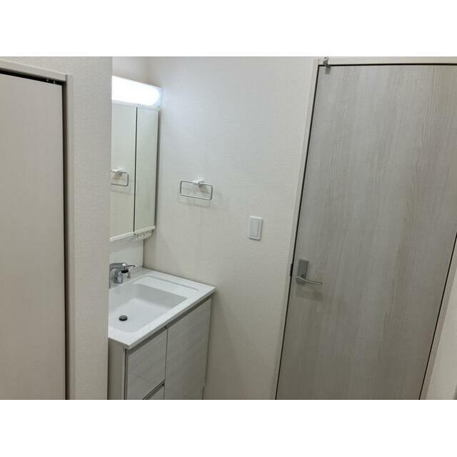 女性のお化粧や男性の身だしなみに洗面台は不可欠（3号棟）