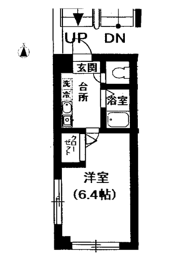 反転タイプです。窓は南側のみです。