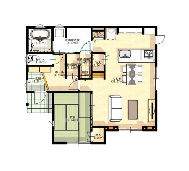 高崎市 宮原町 (倉賀野駅) 2階建 4SLDKの画像