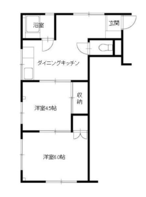 二間続きの洋室はつなげても、分けても便利です♪