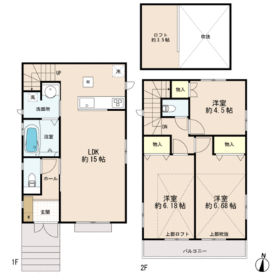 ２号棟　間取り図