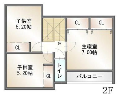 【建築プラン】２Ｆ間取り