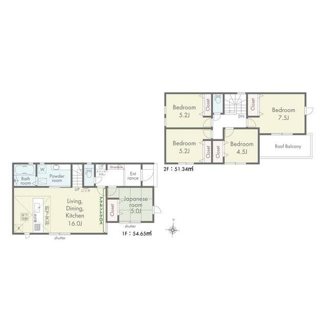 1号棟　間取り図