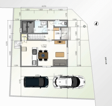 建築プラン例３ＬＤＫ　建物面積７９．４９㎡　建物価格１，４８０万円（税込）※２０２４年６月現在