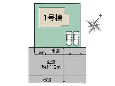 豊能町光風台6丁目1区画 区画図