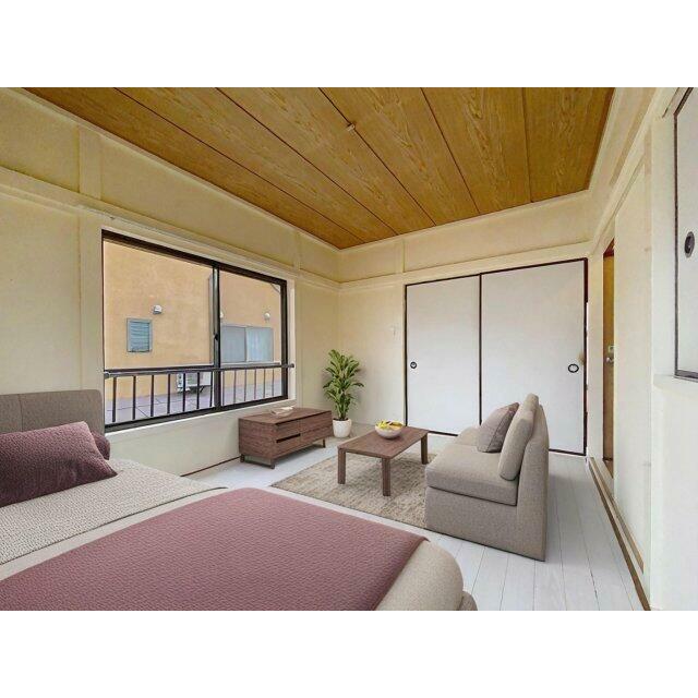 バーチャル家具を配置したお部屋の写真です。