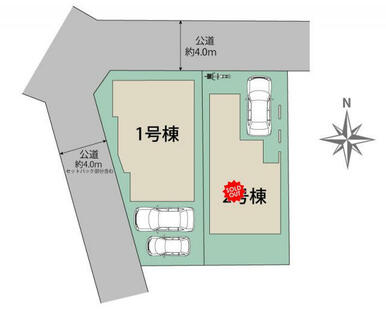横浜市港南区大久保3丁目2区画 区画図