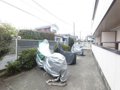 バイク置場になります。