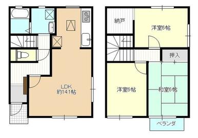 ７５．９７㎡・３ＬＤＫ