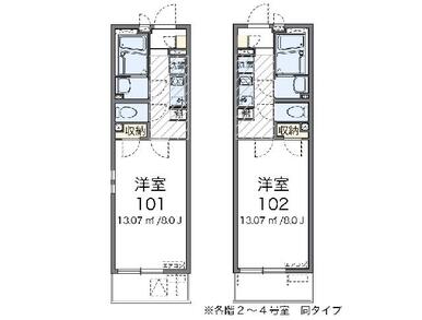 代表的な間取のため実際の間取とは異なる場合があります
