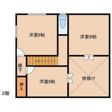 ２階間取図