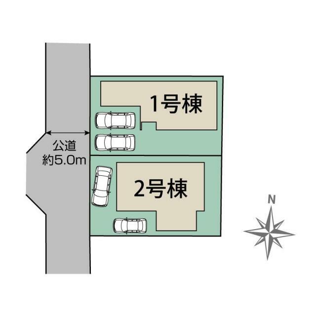 熊本市南区出仲間3丁目2棟 区画図