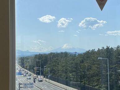 富士山も見えます