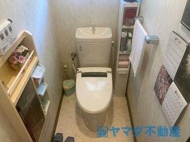 災害時でも安心のタンク付きトイレを採用しました。