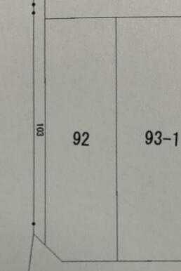 公図より。９３－１、１０３は対象外