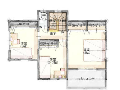 ２階間取り図