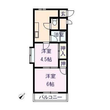 ２部屋あるので広々しています♪