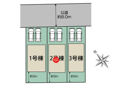 札幌市白石区平和通11丁目南3棟 区画図
