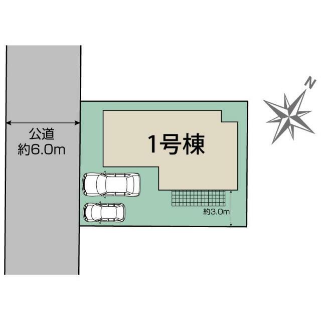 船橋市八木が谷3丁目1棟 区画図