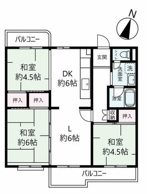 広く使いたい時は戸を開けて、別々に過ごしたい時は戸を閉める。使い方自在の間取りです！