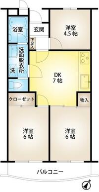 メゾン白樺503号室　間取り図