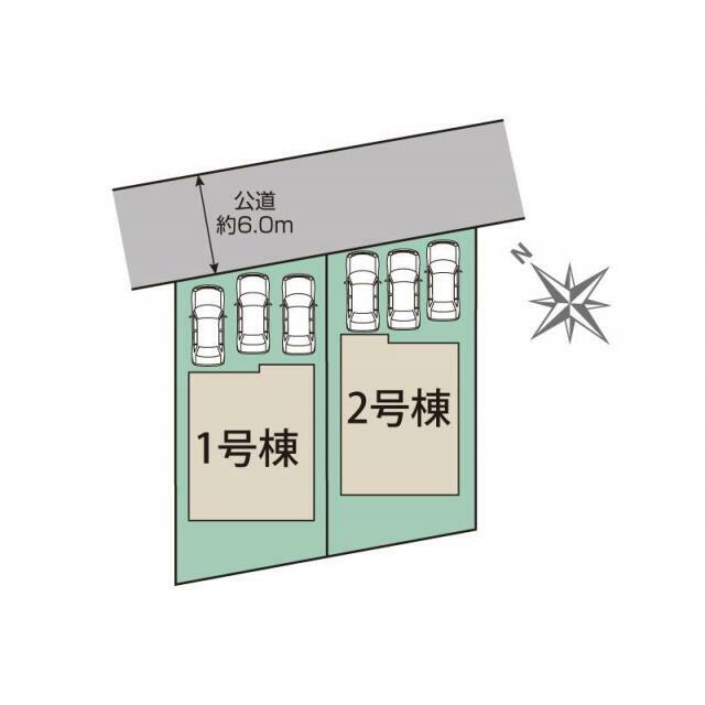 江別市野幌代々木町2棟 区画図