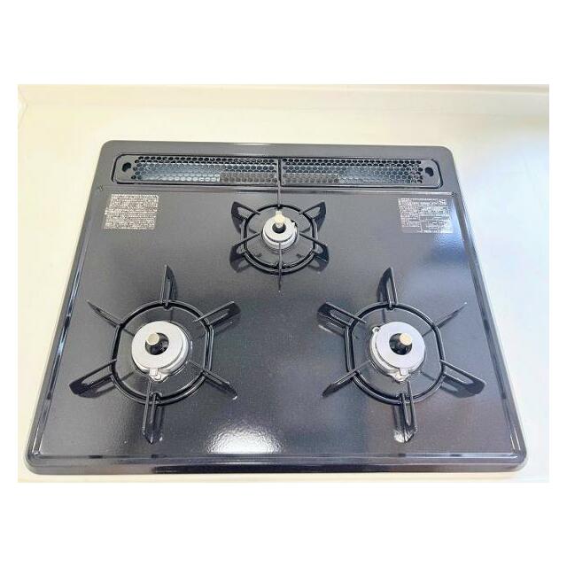 「3口ガスコンロ」新品に交換しております。