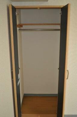クローゼット付でお部屋を広くお使いいただけます