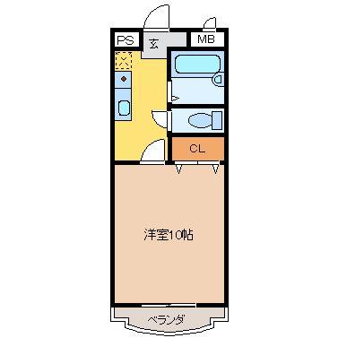 広々、１０帖の室内です。