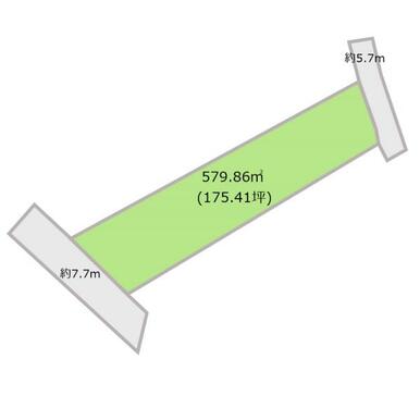 579.86平米の土地！