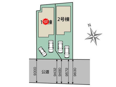 横浜市旭区上川井町2棟 区画図
