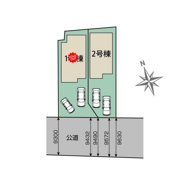 横浜市旭区上川井町2棟 区画図