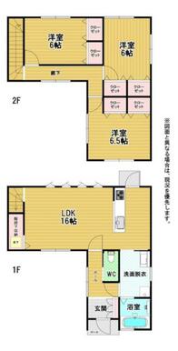 全居室は６帖以上とゆとりのある間取りです