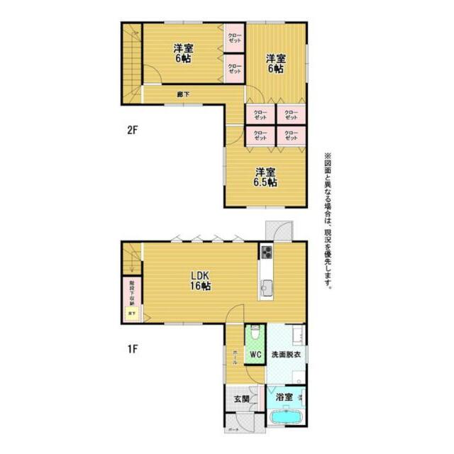 全居室は６帖以上とゆとりのある間取りです